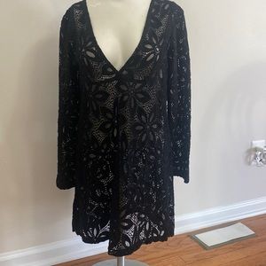 Black Lace coverup. Size small